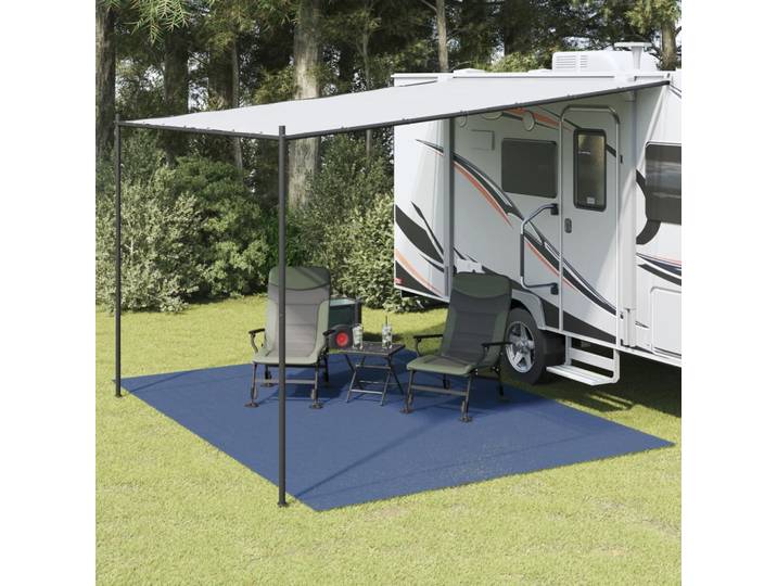 vidaXL Zeltteppich Blau 4x3 m