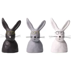 Nerdy Deko-Hase mit Brille M schwarz