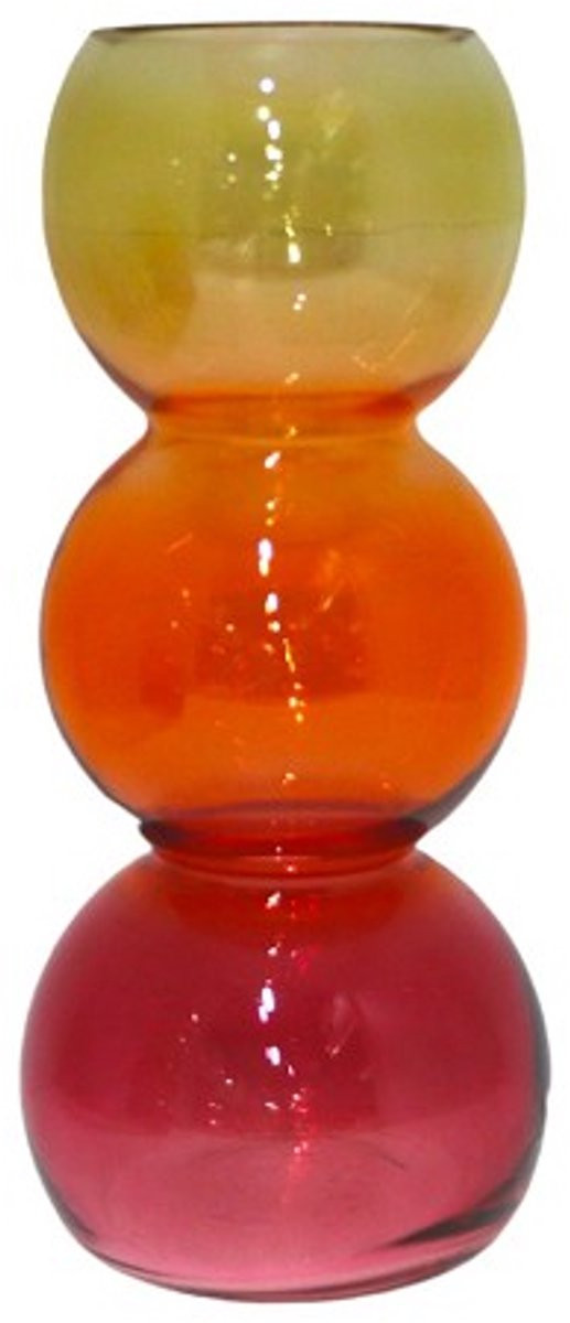 Home Society Vaas Summer Glaswerk Decoratie H 25 cm