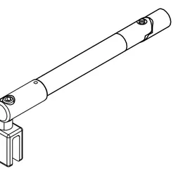 HSK Ersatzteile Stabilisationsbügel komplett, Schwarz-matt, E100320-5-68 E100320-5-68