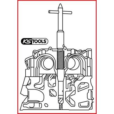 KS TOOLS Reinigungs-/Fräswerkzeug, CR-Injektorschacht 1521392