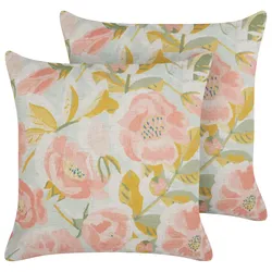 DEKOKISSEN 2er-Set Rosa 45/45 cm Zahriye