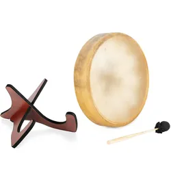 Classic Cantabile TSD-16 Traditionelle Schamanentrommel mit Pferdehaut 16" Set mit Ständer