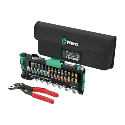 Wera Tool-Check Combi 1 m Tasche u Knipex Cobra Zange,40tei