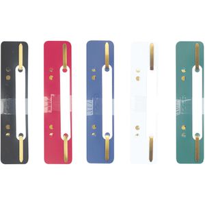 Herlitz Heftstreifen 9977604, 34 x 150mm, farbig sortiert, aus Kunststoff, 25 Stück