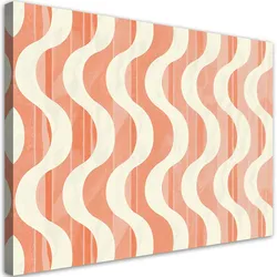 LEINWANDBILD Gewellte Retro-Abstraktion 60x40cm