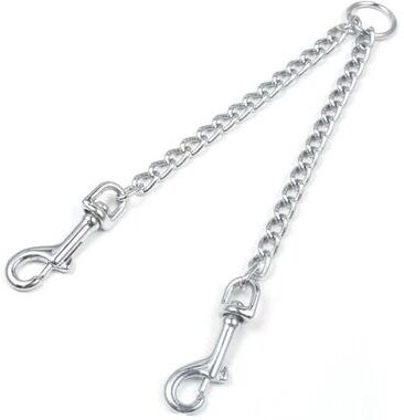 Uplifted Goods Heavy Duty Stainless Steel Double Dog Coupler silver xl