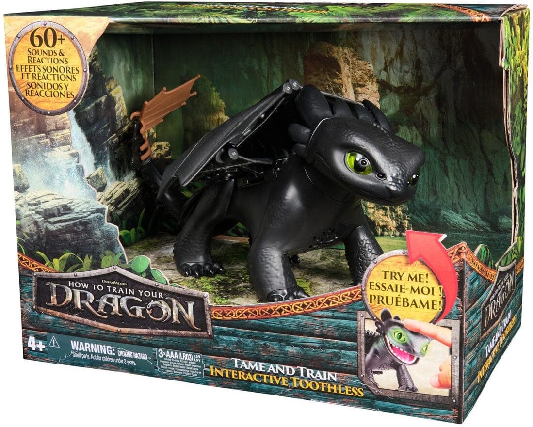 Lennies Toys Dreamworks Dragons – Interactive Toothless Toy for Kids - Ages 4 and Up