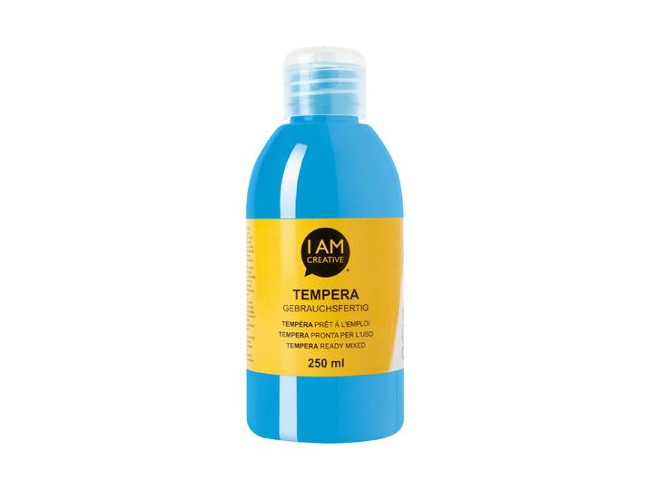 Tempera, seidenmatt, blau, 250 ml