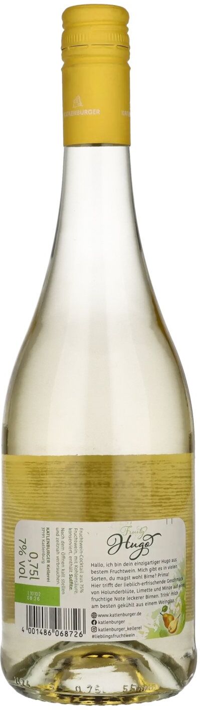Katlenburger Fruity Hugo Pear 7% Vol. 0,75l