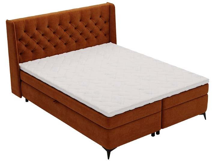 Boxspringbett ZARA rost 160x200cm halbfest