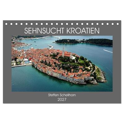 SEHNSUCHT KROATIEN (Tischkalender 2027 DIN A5 quer), CALVENDO Monatskalender