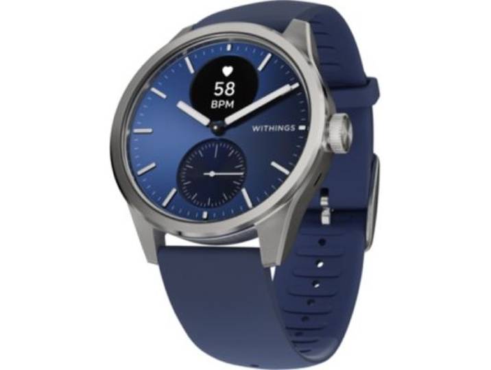 Withings - Montre Santé Scanwatch 2 Blue Silver 42mm