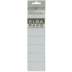 ELBA RADO Rückenschilder ELBA RADO 5,9 x 19 cm Weiß 10 Stück