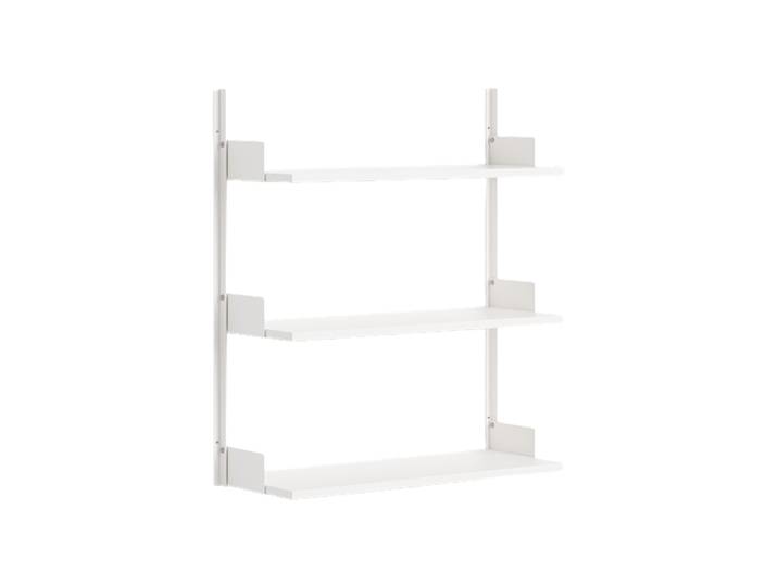 Modulers Design Wandregal „New Works 900“ Weiss / Weiss