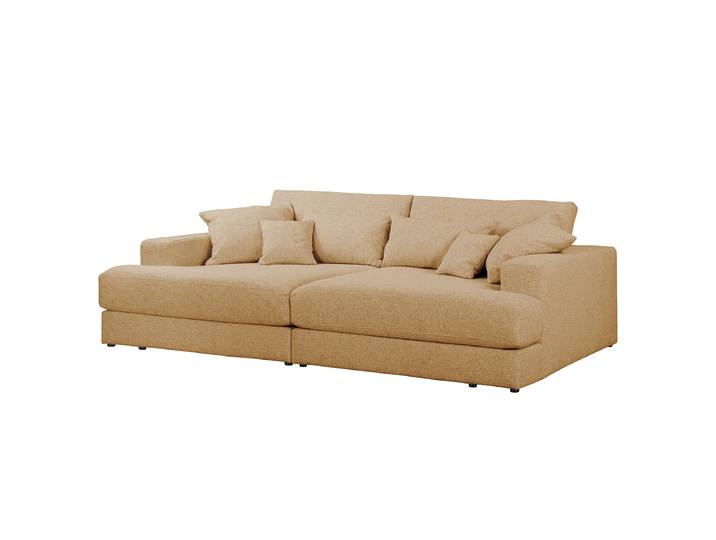 Big-Sofa Orange Webstoff Hevi 290 x 65 x 170cm Modern