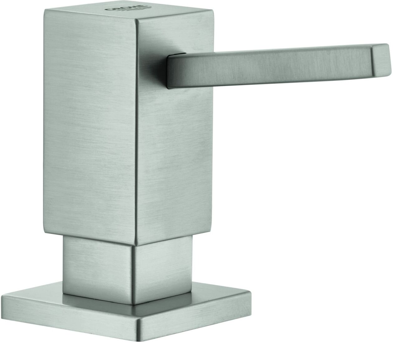 Grohe Spülmittelspender Cube 40649 für Flüssigseifen 500ml supersteel, 40649DC0 40649DC0