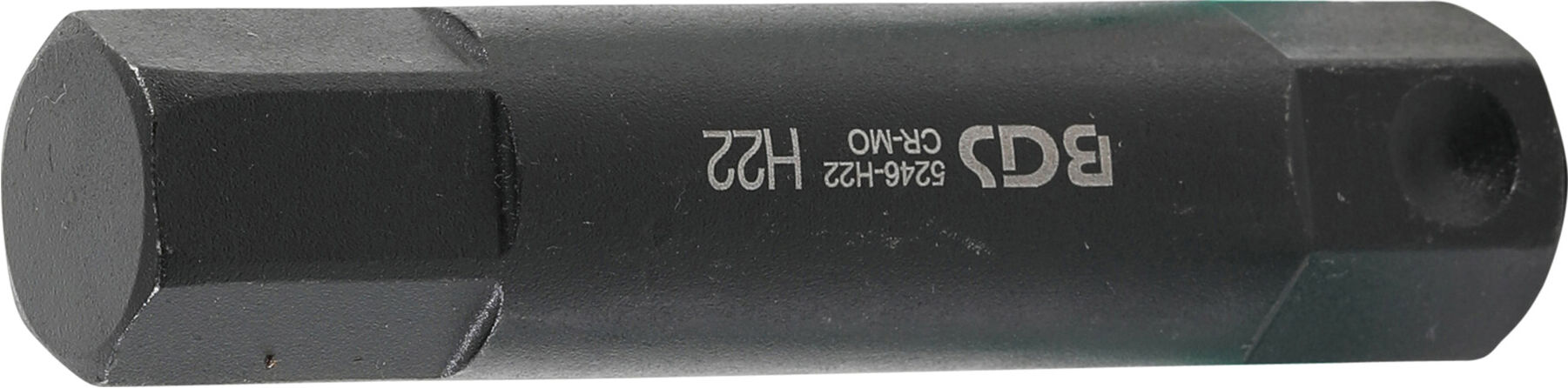 BGS Bit 5246-H22, Länge 100 mm, Antrieb Außensechskant 22 mm, Innensechskant 22 mm ; BGS technic)