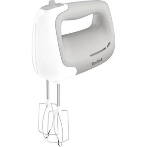 Tefal Handmixer Prep Mix HT450B38, weiß, 5 Geschwindigkeiten, mit Knethaken und Rührbesen, 450 Watt