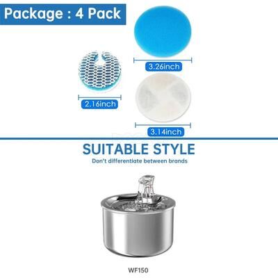 Inspire Essentials Premium Cat Water Fountain Replacement Filters 6