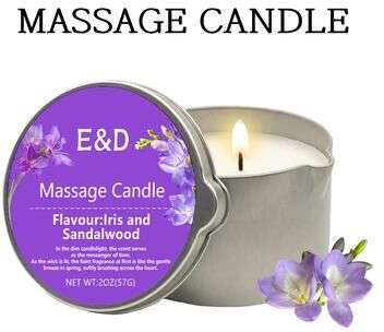 On Spot Shop Rose Scented Massage Oil Candle, Aromatherapy Body Oil For Pure Relaxation, Home Spa Gift Set lavender