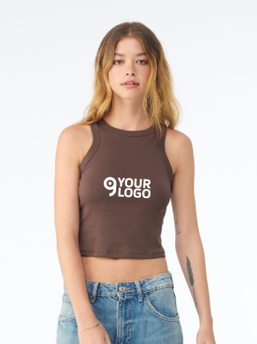 Tank Top donna Micro Rib Racer Personalizzate o neutre Bella+Canvas
