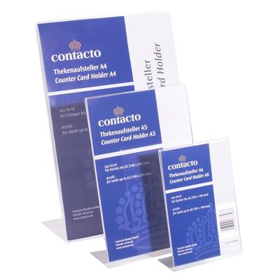Contacto Thekenaufsteller DIN A6 Acryl