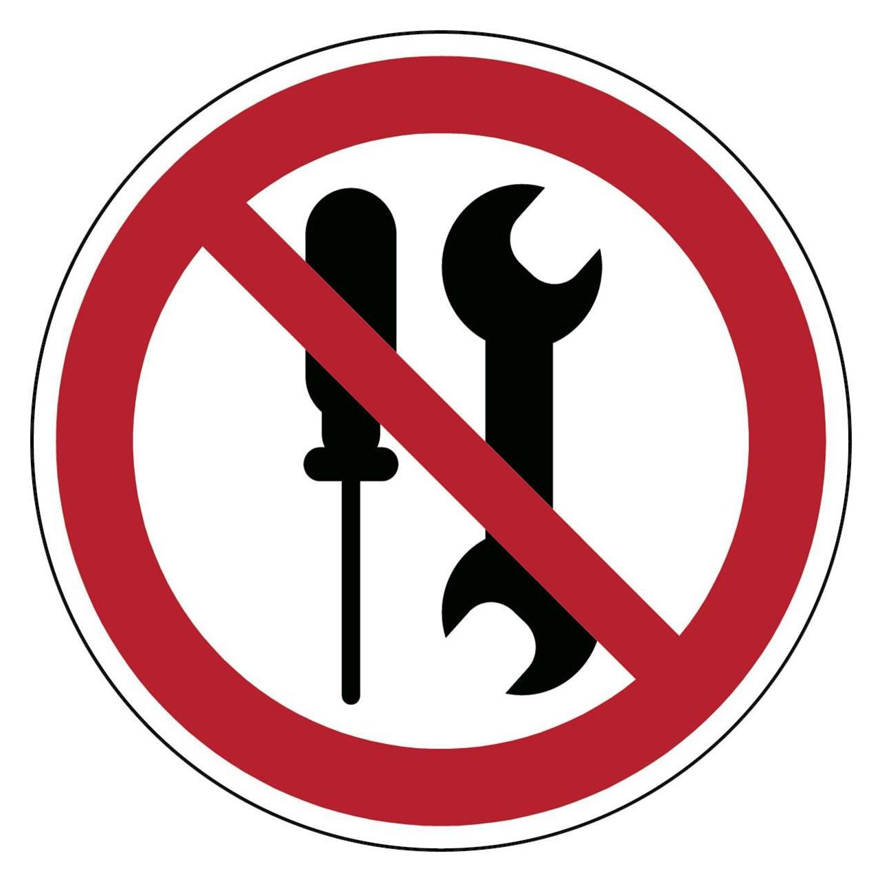 Brady ISO Safety Sign - Not to be (P/P069/NT/PE-DIA150-1)