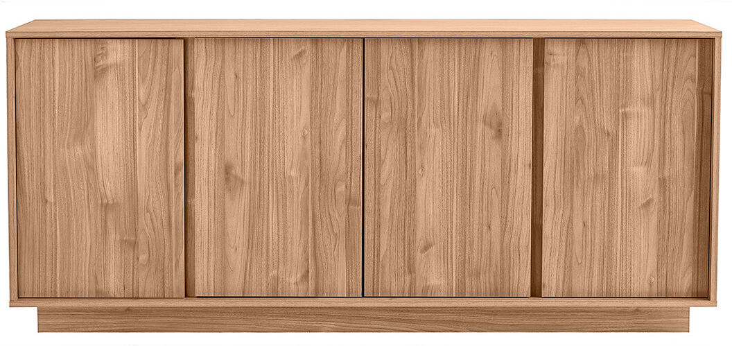 Miliboo Skandinavisches Sideboard mit 4 Türen in Eichenholzoptik B180 cm COMO