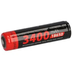 XCell Li-Ion 18650 Akku 3,7V 3400mAh PCM protected for Flashlights