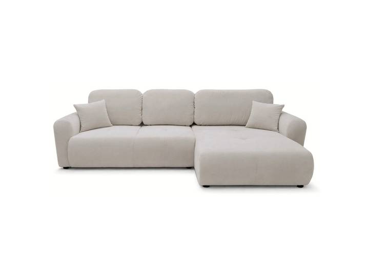 ECKSCHLAFSOFA Olido GRAUBEIGER VELOURS