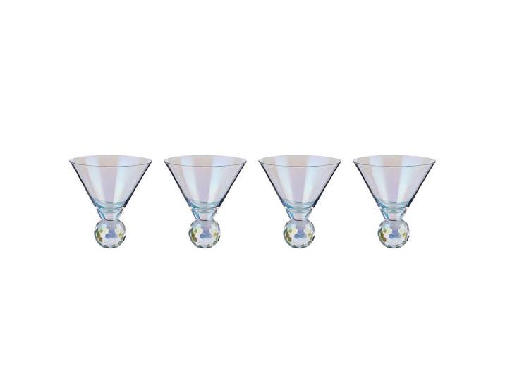 Butlers Cocktailgläser (4er-Set) Dancer Disco 300 ml, Transparent, Glas, Gläser, Cocktailgläser
