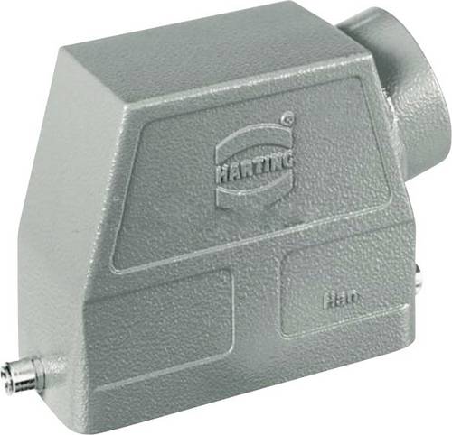 HARTING Han 10B Tüllengehäuse hoch, 1xPG21 seitlicher Kabelabgang, für 1 Bügel (am Unterteil) Verschraubung PG21