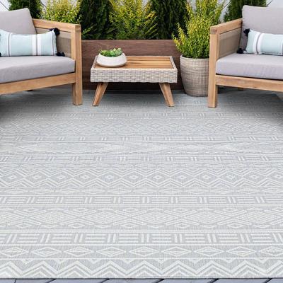 Alise Rugs Exo Coastal Diamond Indoor/Outdoor Area Rug