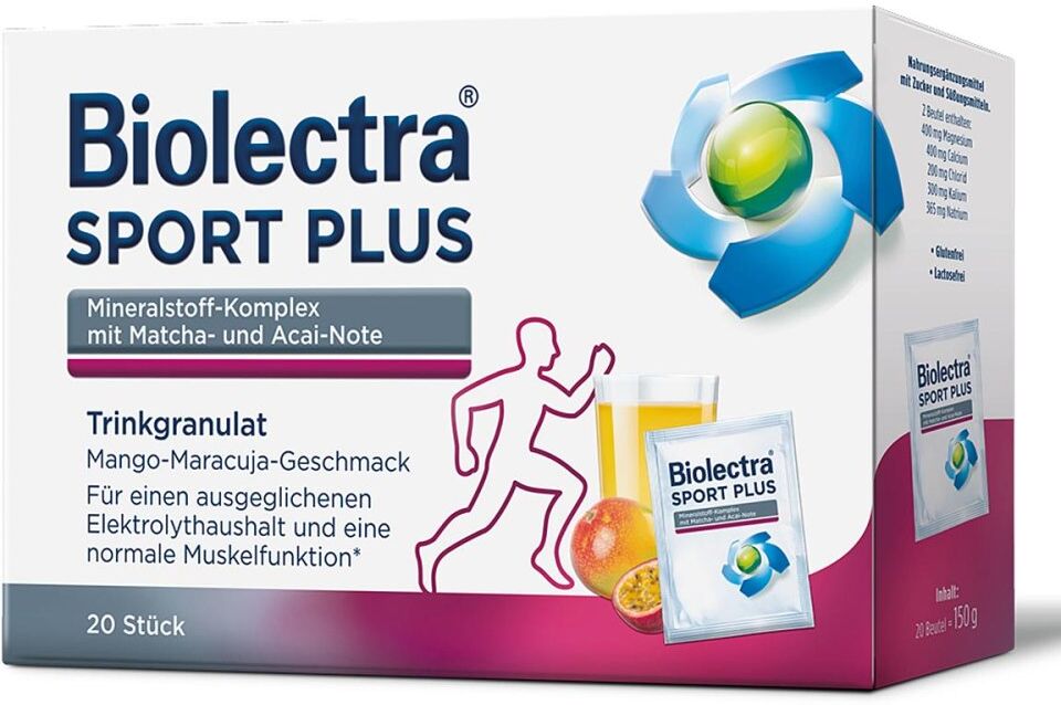 Biolectra Sport Plus Trinkgranulat 20stk