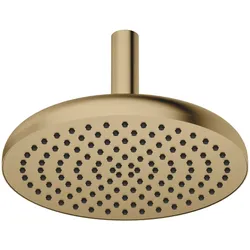 Dornbracht COYA Regenbrause mit Deckenanbindung, Dark Brass gebürstet PVD, Durchmesser 300 mm, max. Durchfluss 14 l/min
