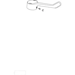 Ideal Standard Klinikhebel Ceraplus 2, Chrom B961437AA