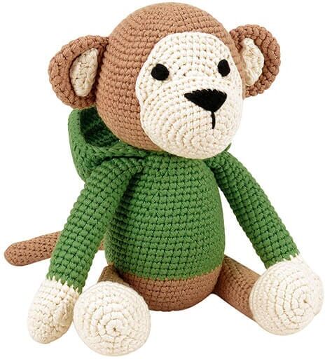 Woolie Sebastian the Monkey Crocheted Soft Toy