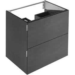 KEUCO Waschtischunterschrank mit Auszügen „Edition 11 Art“ Basalt (Keramik), Basalt (Keramik), ohne Beleuchtung 800 × 700 × 490 mm