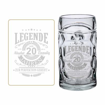 Luxentu ISAR Bierkrug 0,5 l mit Eichung - Legende seit 20 Jahren