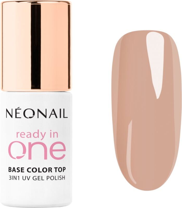 NEONAIL Ready In One 3in1 UV Gel Polish gel nail polish with diamond dust shade 05 One Sand Taupe 7.2 ml