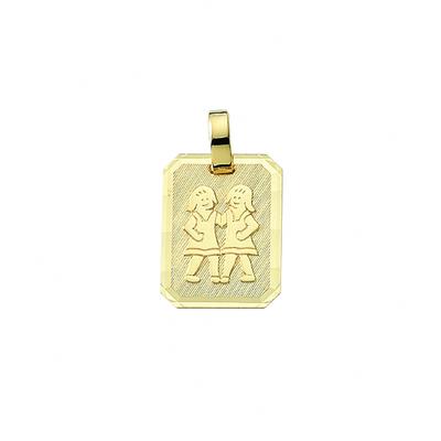 Sternzeichenanhänger ADELIA´S "Sternzeichen Anhänger Zwillinge 333 Gold ( 8K )", gold, Schmuckanhänger, Damen, Zwilling, Gold, Goldanhänger Zwillinge