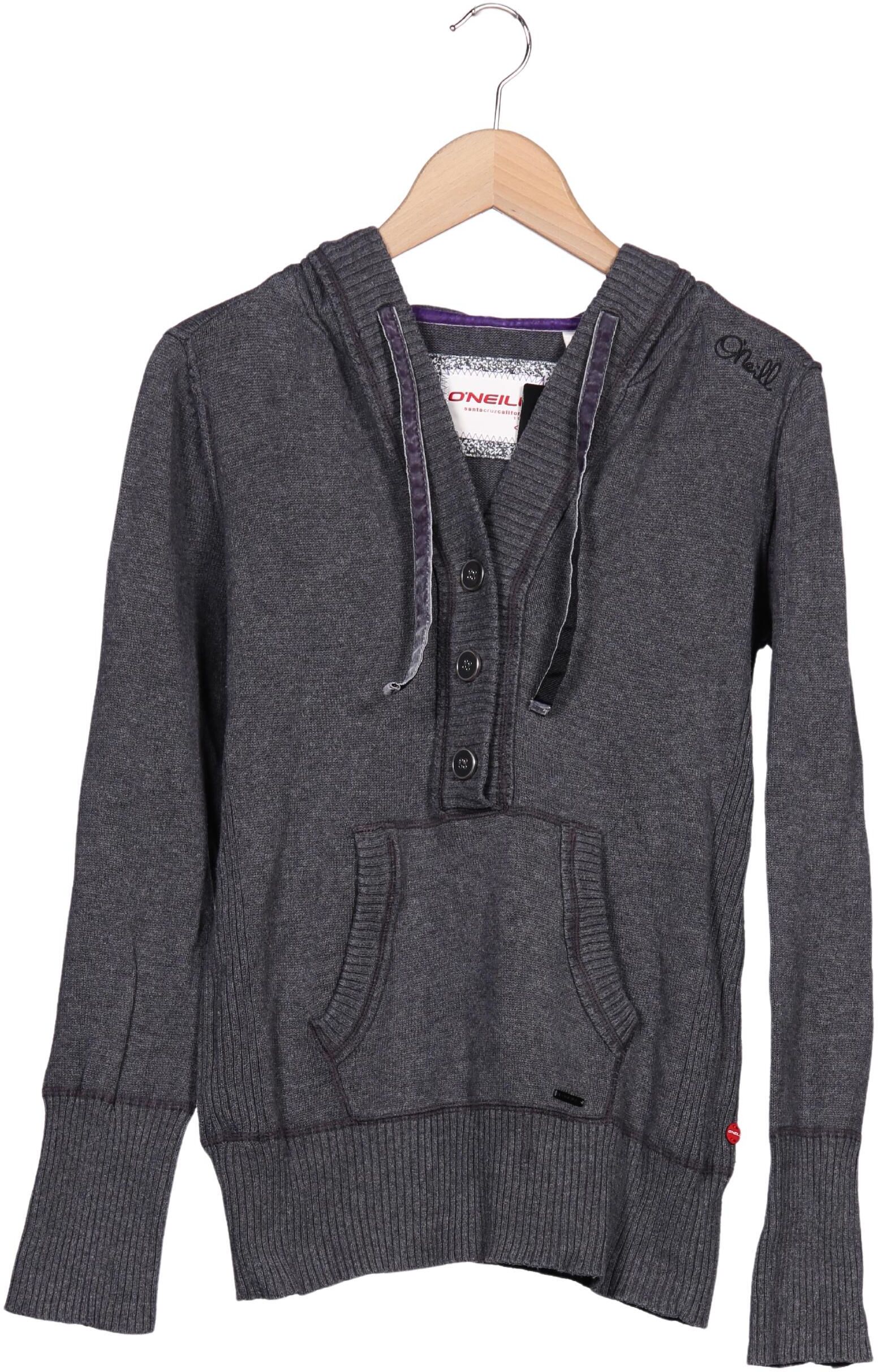 O Neill Damen Kapuzenpullover, Grau, Gr. M, Baumwolle - Second Hand