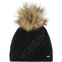 EISBÄR Damen Mütze Sita Lux Crystal MÜ, Größe ONE SIZE in Schwarz Schwarz