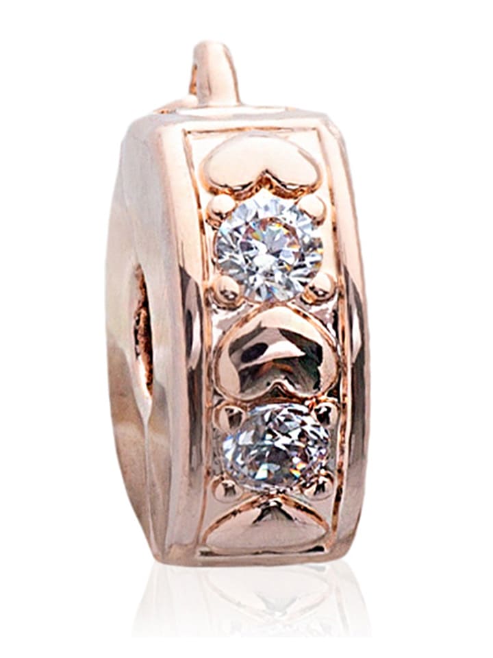 Pandora Rosévergold. Bead mit Edelsteinen - onesize