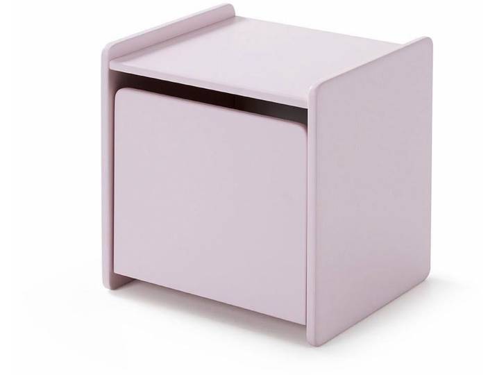 Nachtkonsole VIPACK Kiddy, mit 1 Drehtür, dahinter ein großes Fach , rosa, B:40cm H:40cm T:36cm, MDF, Sideboards, Nachtkonsole, MDF-Oberfläche