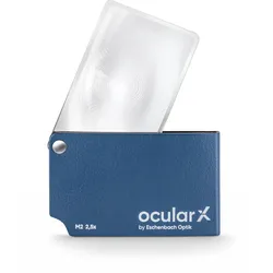 ocularX M2 2,5x Taschenlupe blau