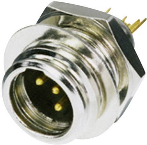 Rean AV RT4MP Miniatur-XLR-Steckverbinder Stecker, Einbau vertikal Polzahl: 4 Silber