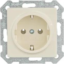 SCHUKO-Steckdose mit Krallen elektroweiß/ Schutzart IP20 1 Stück