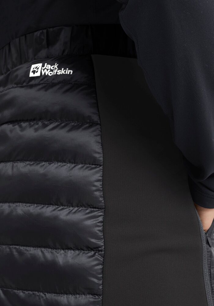 A-Linien-Rock JACK WOLFSKIN "ROUTEBURN PRO INS SKIRT W", Damen, Gr. M (38/40), schwarz, Obermaterial: 100% Polyester, Röcke A-Linien-Rock schwarz M (38/40)